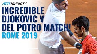 Incredible Djokovic vs Del Potro Match! | Rome 2019 Highlights