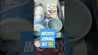 Received the infosys Joining kit after month ofjoining date #infosys #office #corporate #joiningkit