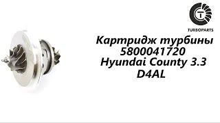 Картридж турбины Hyundai County, HD72 (Хендай Каунти) 3.3 D4AL. TURBOPARTS.