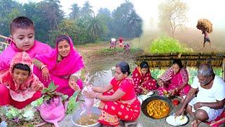 My Village Vlog। Daily Early Morning Routine In Winter Fog। Rural Life। Cooking Chicken Curry & Rice