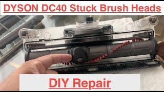 Dyson DC40 Vacuum Brush Heads DIY Repair (Brush Bar Stuck / Not Spinning)