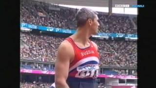 Sergey Makarov in the 2003 World Championships 85.44 meters (WINNING THROW)