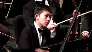 Ryan Huang (12) play Liszt Concerto no.1 with Cathedral Bluffs Symphony Orchestra