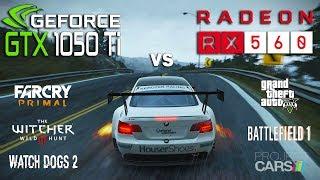 GTX 1050 Ti vs RX 560 Test in 6 Games (i5 7600k)