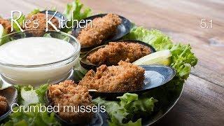 Crumbed mussels