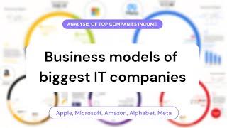 What are e-commerce business models of biggest IT companies? Analysis of top companies income