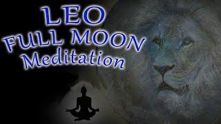 LEO Full Moon Meditation February 2025 LION guided Activate your INNER LION heart opening
