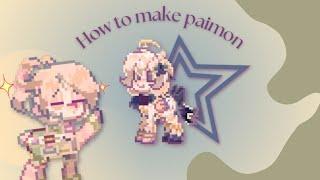 How to make Genshin Impact Paimon character  [ paimon × pony town ]