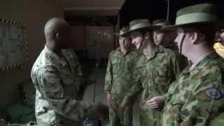 Australian Cadets Meet U.S. Marine