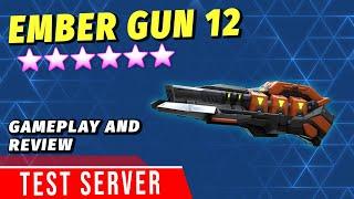 Testing Ember Gun 12 | Test Server Weapon Review | Mech Arena