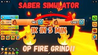 Saber Simulator | *500* FIRE POINTS in 2-3 MIN (OP METHOD)