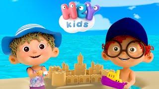 أغنية الشاطئ ️ أغاني أطفال | تجميع الفيديو للأطفال | HeyKids Arabic