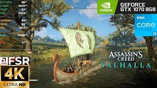 Assassin's Creed Valhalla on GTX 1070 | 4k High + FSR