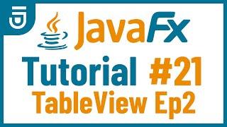 Edit TableView | JavaFX GUI Tutorial for Beginners