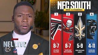 NFL LIVE | Ryan Clark reacts to Falcons take NFC South lead after Cowboys top Buccaneers