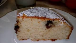 Домашний пирог с шоколадом, не требующий много затрат и времени.