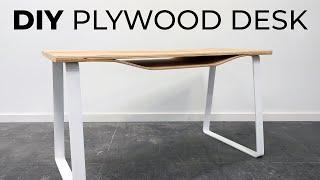 DIY Plywood Desk | Requires just 3 basic powers tools