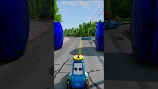 Wild Cars Vs Blueberry Bollard - BeamNG.Drive  #beamngdrive