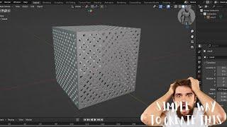 Easy way to create holes in a mesh ,Blender tutorial