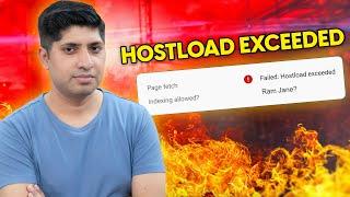 Hostload Exceeded Error in Google Search Console | How To Solve Hostload Exceeded Issue in Hindi