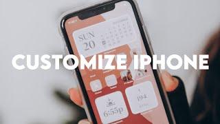 HOW TO CUSTOMIZE YOUR IPHONE WITH IOS 14! (minimal iphone organization)