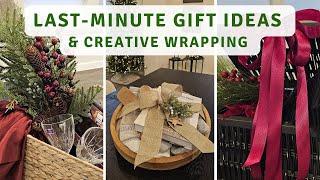 Last Minute Holiday Gift Ideas & Stunning Wrapping Tips