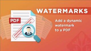 Dynamic Watermarking: How to add a dynamic watermark to a PDF document with recipient name