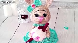 Амигуруми: схема Зайка с мороженкой. Игрушки вязаные крючком - Free crochet patterns.