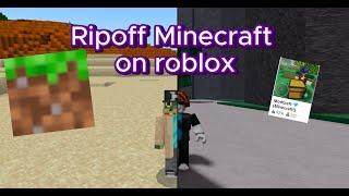 Testing ripoff Minecraft games on Roblox!