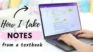 How I Take Notes on My Laptop From a Textbook | Digital Note Taking Tips!