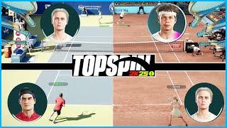 TopSpin 2K25 Player vs Player Online Ranked Gameplay | Federer vs Sharapova | Sharapova vs Shelton