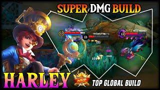 HOW HARLEY NEW SUPER DAMAGE BUILD 2024 ~ TOP GLOBAL HARLEY BUILD 2024 ~ MLBB