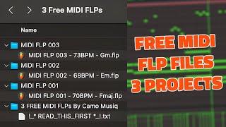 Free Midi Loops Pack with FLP Project Files - Royalty Free MIDI Kits Loops & Samples