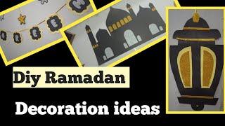 Diy Ramadan decoration ideas||diy paper crafts||Ramadan decoration||Ramadan Mubarak ️