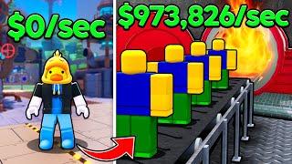 I Built MAX LEVEL Mega Factory Tycoon and Made $972,910,553 in Roblox! (Movie)