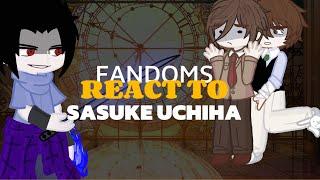 fandoms react to sasuke uchiha 1/2 ||| naruto react || PUT IN X2