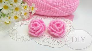 Розы БЕЗ спиц и крючка  making Beautiful roses with your own hands is a very easy way