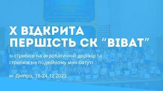 Х відкрита першість СК «Віват» зі стрибків на акробатичній доріжці та подвійному міні-батуті