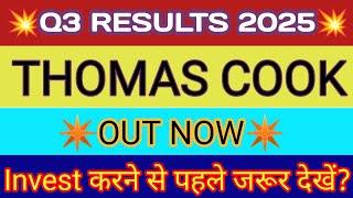 Thomas Cook India Q3 Results  Thomas Cook Results  Thomas Cook Share News Thomas Cook India Share