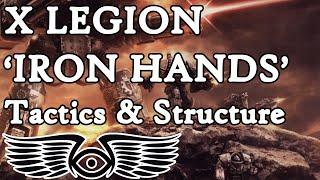 X Legion 'Iron Hands': Tactics & Structure (Warhammer & Horus Heresy Lore)