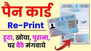 Pan Card Reprint Kaise Kare | Reprint Pan Card Online NSDL | Pan card reissue online 2024