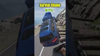 Survival chance Car SUV Crash test #beamngdrive  #beamngdrivecrashes