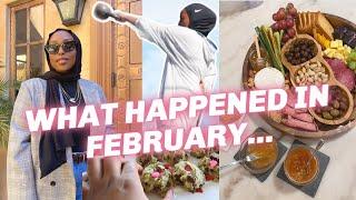 Baking Matcha Cookies, At-Home Workout & First Charcuterie Board | FEBRUARY VLOG | Aysha Harun