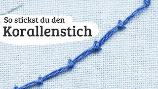 #64: Korallenstich sticken lernen