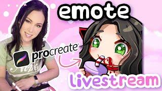 My FIRST YouTube Stream - Drawing Emotes LIVE with YOU!