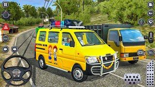 School Van Driving 3D | Bus Simulator Indonesia | Eeco Car Game | Android Gameplay