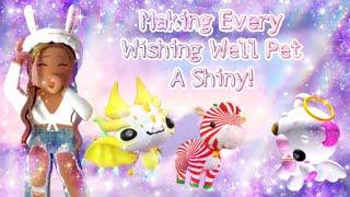 Making Almost Every Wishing Well Pet A Shiny Pet in Roblox Overlook Bay!