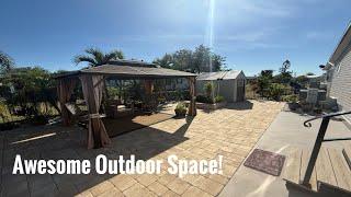 AWESOME Outdoor Space In This HUGE Manufactured Home For Sale (Vizcaya Lakes Port Charlotte)!