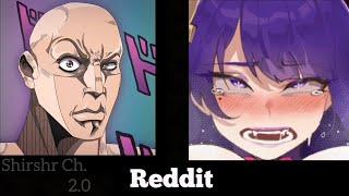 ANIME vs REDDIT (The Rock Reaction Meme) | GENSHIN IMPACT part 62