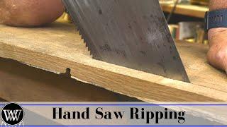 How to Rip a Board With a Hand Saw